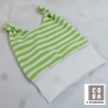 Babyset Hose und Mütze Streifen grün weiß Gr. 62/68