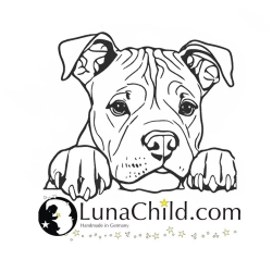 Stickdatei American Staffordshire Terrier Hund Berti Stickdatei American Staffordshire Terrier Hund Berti