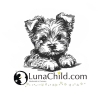 Stickdatei Yorkshire Terrier Pfote Yorki Welpe Willi