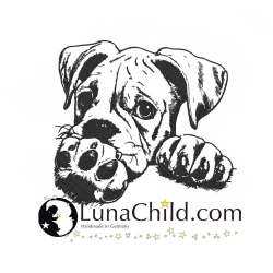 Stickdatei Boxer Whisky Hund realistisch Lunachild Stickdatei Boxer Whisky Hund realistisch Lunachild