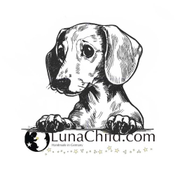 Stickdatei Dackel Izzy Hund realistisch Stickdatei Dackel Izzy Hund realistisch