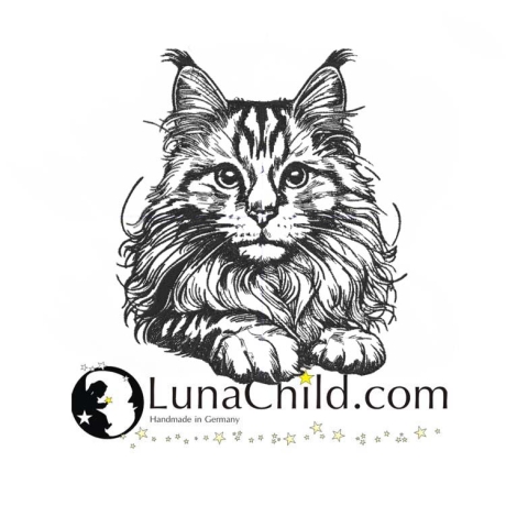 Stickdatei Maine Coon Katze Ida realistisch