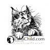 NEU Stickdatei Maine Coon Katze Kätzchen Kiss Kitten