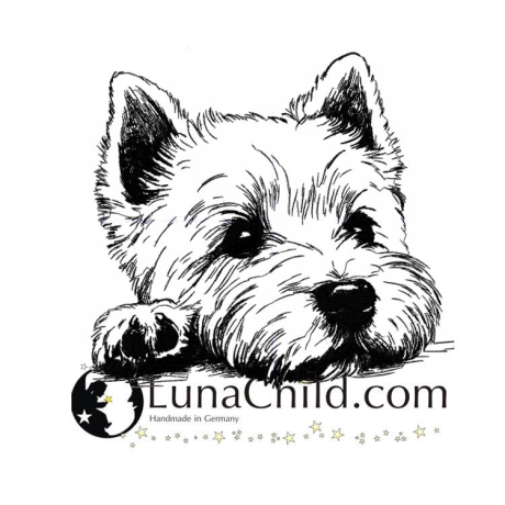 Stickdatei West Highland White Terrier Joda Welpe