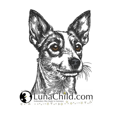 Stickdatei Jack Russel Mischling Gerd Hund