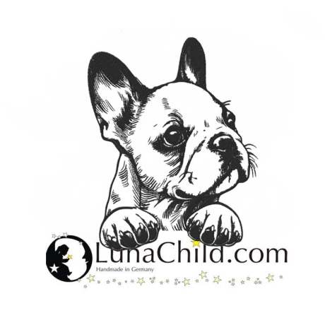 Stickdatei Französische Bulldogge Welpe Luna Hund