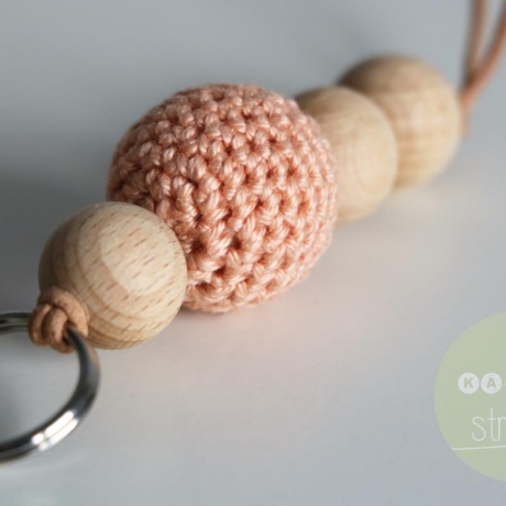 Schlüsselanhänger  ✭  aprikose