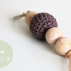 Schlüsselanhänger  ✭  teddy (braun)