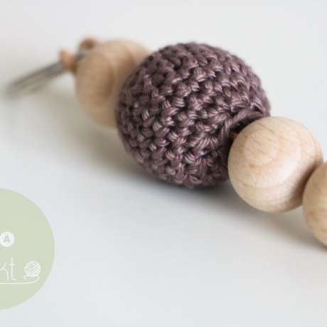 Schlüsselanhänger  ✭  teddy (braun)