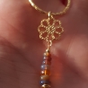 OPAL kette, 925 Silber/vergoldet, Vermeil, Welo, Collier