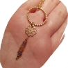 OPAL kette, 925 Silber/vergoldet, Vermeil, Welo, Collier