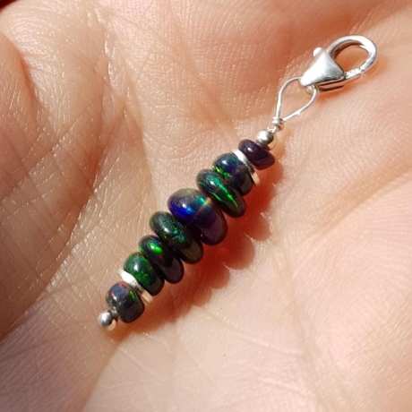 Welo- Opal Anhänger, Kettenanhänger, 925 Silber