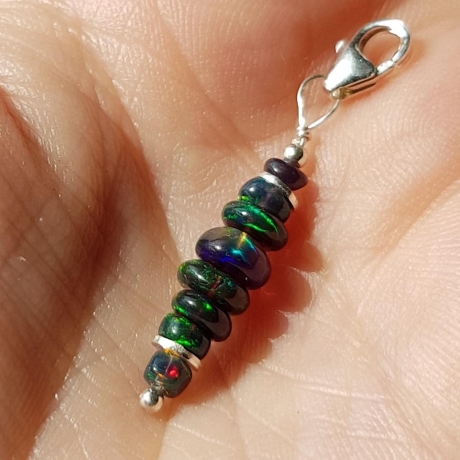 Welo- Opal Anhänger, Kettenanhänger, 925 Silber