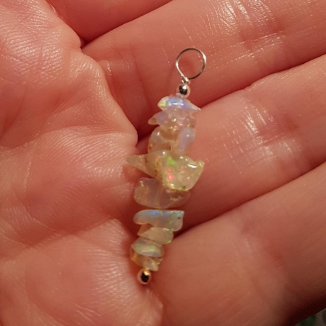 Welo- Opal Anhänger, Kettenanhänger, 925 Silber