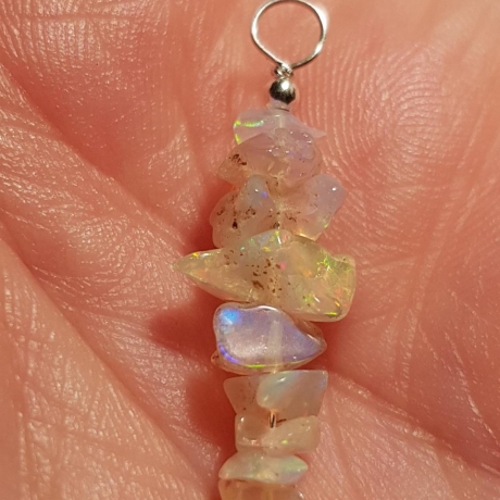 Welo- Opal Anhänger, Kettenanhänger, 925 Silber