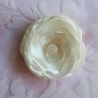 Braut Haarklammer Stoffblume Weiß Klammer Blanche