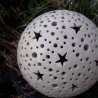 Keramik Leuchtkugel mit Sterne Namenslampe Kugellampe mit Name