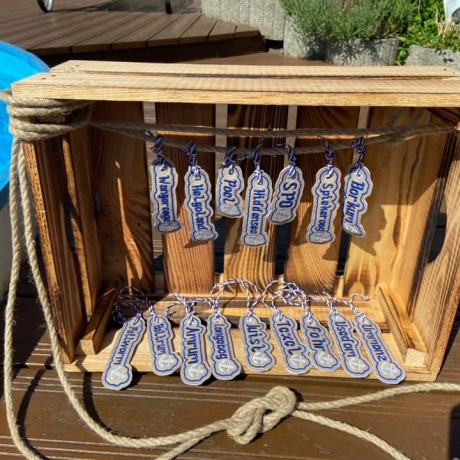 Ferberline Stickdatei maritime Anhänger Set Inseln 20 Dateien