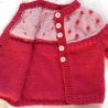 Strickjacke Kinder in Pink Größe 98/104
