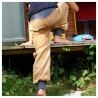 Pumphose Cord, Camel/Blau