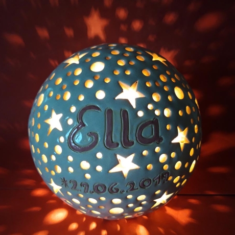 Namemslampe Geburtslampe mit Name Kinderzimmerlampe Geburtslampe
