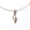 Kette aus Kupferdraht *Violinschlüssel*