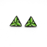 Ohrstecker aus Polymer Clay (Fimo), Edelstahl *grünes Dreieck*