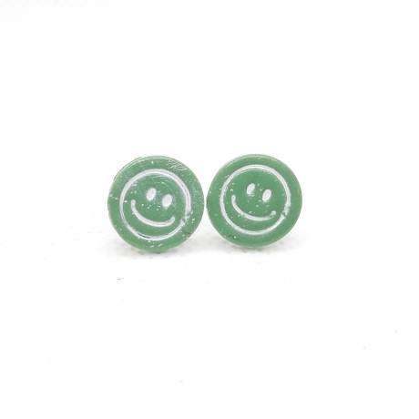Ohrstecker aus Polymer Clay (Fimo), Edelstahl *keep smiling*