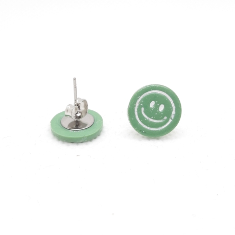 Ohrstecker aus Polymer Clay (Fimo), Edelstahl *keep smiling*