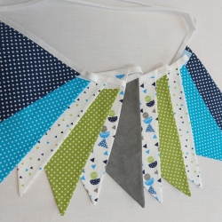 Wimpelkette geometrische Muster - 11 Wimpel