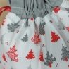 Super schöne Weihnachtssäckchen Tannenbäume in grau/rot