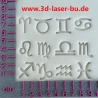 Ton - Keramik Stempel  Set Sternzeichen