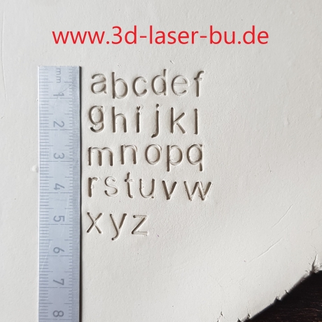 Ton Keramik Stempel Buchstaben - Zahlen - Satzzeichen