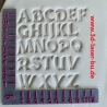 Ton - Keramik Stempel Set Buchstaben & Zahlen Mittelalter