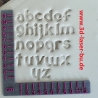 Ton - Keramik Stempel Set Buchstaben & Zahlen Mittelalter