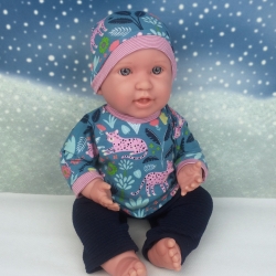 Puppenkleidung 3tlg Jungle passend für Baby Puppen 43 cm Neu