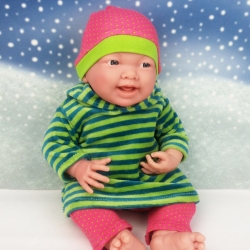 Tunika Legging und Mütze Kleidung passend für Puppen 36 cm Neu