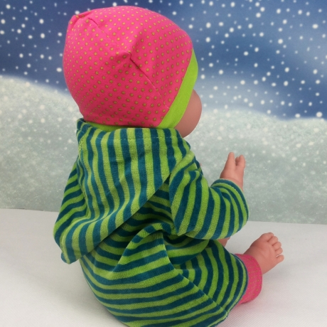 Tunika Legging und Mütze Kleidung passend für Puppen 36 cm Neu