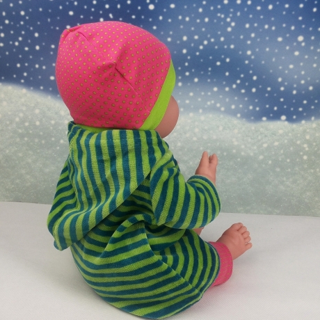Tunika Hose und Mütze Kleidung passend für Puppen 43 cm Neu