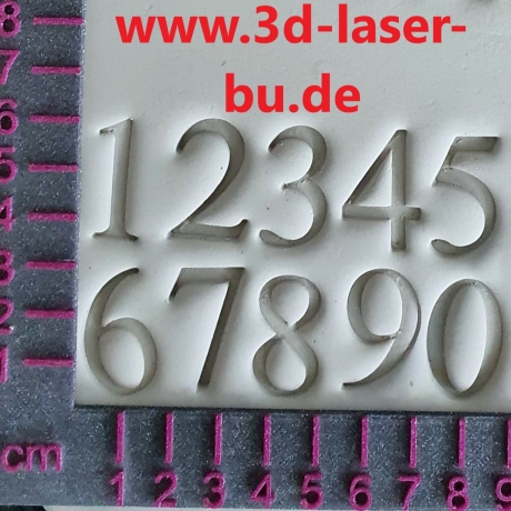 Tonstempel Buchstaben Set - Schreibmaschinen Schrift - Tonstempel