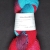 Handgefärbte Sockenwolle mit Glitzerfaden,100g