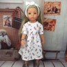 Puppenkleidung Kleid und Bandana passend für Stehpuppen 50 cm Neu