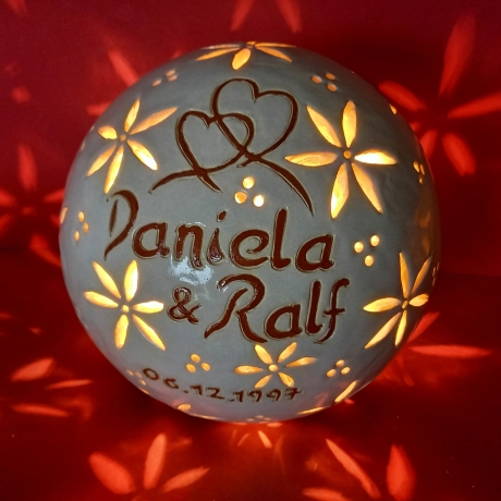 Namenslampe persönliches Geschenk zum Hochzeitstag Hochzeit