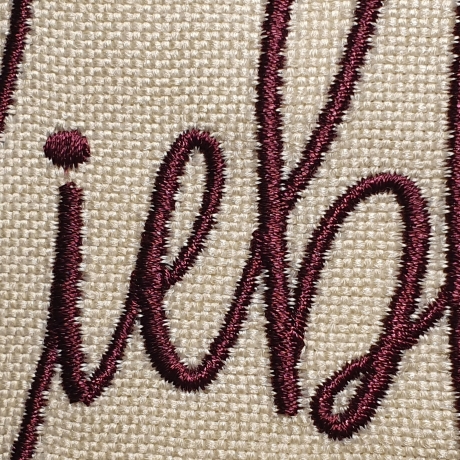 Kissen mit Wunschtext personalisierbar/ bestickt