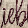 Kissen mit Wunschtext personalisierbar/ bestickt