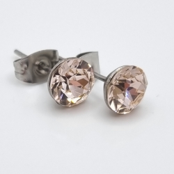 Ohrringe Ohrstecker Kristalle Crystal Silk Beige (651)