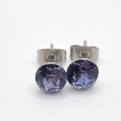 Ohrringe Ohrstecker Kristalle Crystal Tanazanite (651)