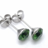 Ohrringe Ohrstecker Kristalle Crystal Grün Fern Green (651)