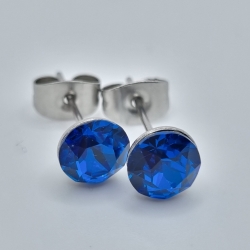 Ohrringe Ohrstecker Kristalle Capri Blue