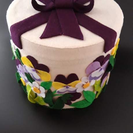 Stiefmütterchen Geschenkebox, Aufbewahrungsbox groß